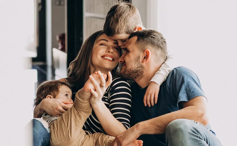 Família atendida pela Vila Seguros